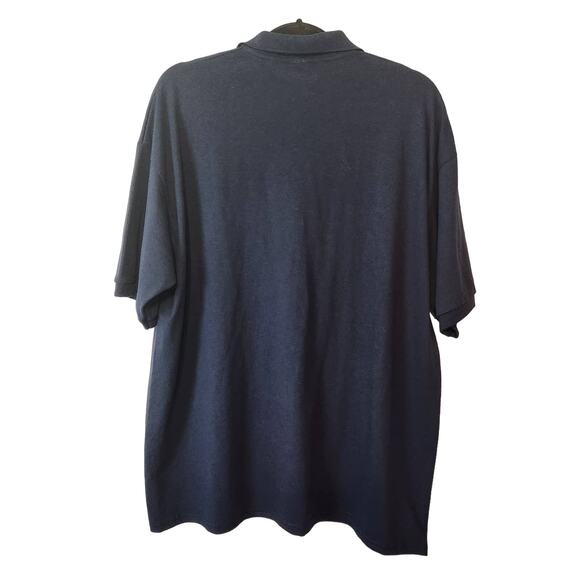 NWT Golf Navy Novelty Embroidered Polo Hanes Eco-Smart Shirt Men's XL - Picture 7 of 7